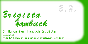 brigitta hambuch business card